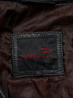 Vintage Serge Pariente Black Buffalo Leather Jacket - L