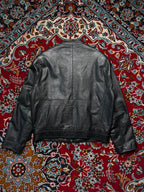 Vintage Serge Pariente Black Buffalo Leather Jacket - L