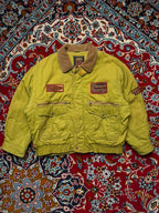 Vintage Machope Canvas Cotton Workwear Bomber Jacket - M