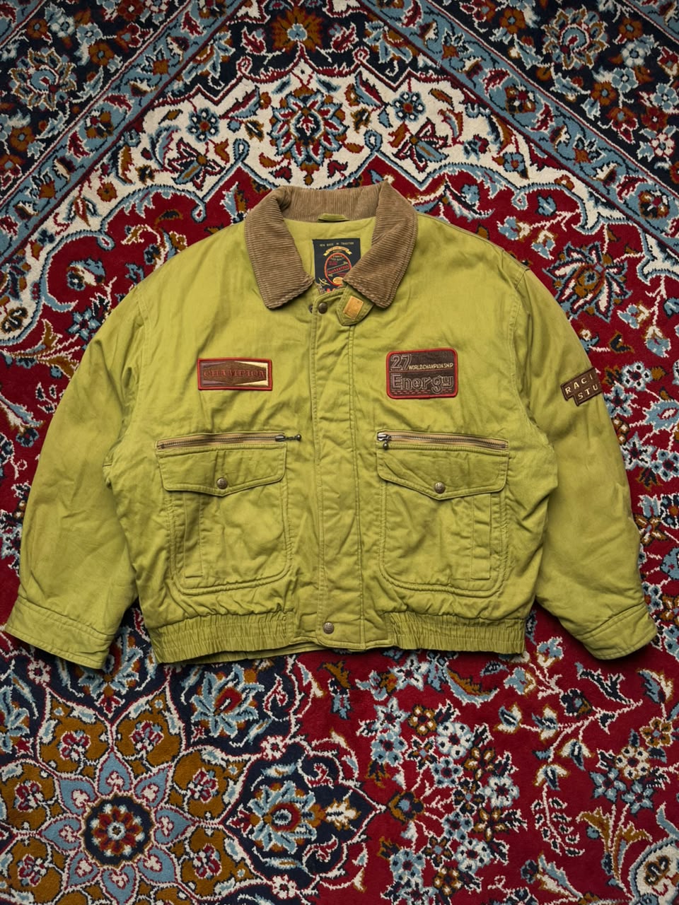 Vintage Machope Canvas Cotton Workwear Bomber Jacket - M