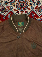 Vintage Paolo Gucci Brown Suede Bomber Jacket - L