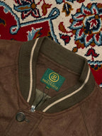 Vintage Paolo Gucci Brown Suede Bomber Jacket - L