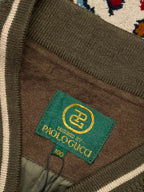 Vintage Paolo Gucci Brown Suede Bomber Jacket - L