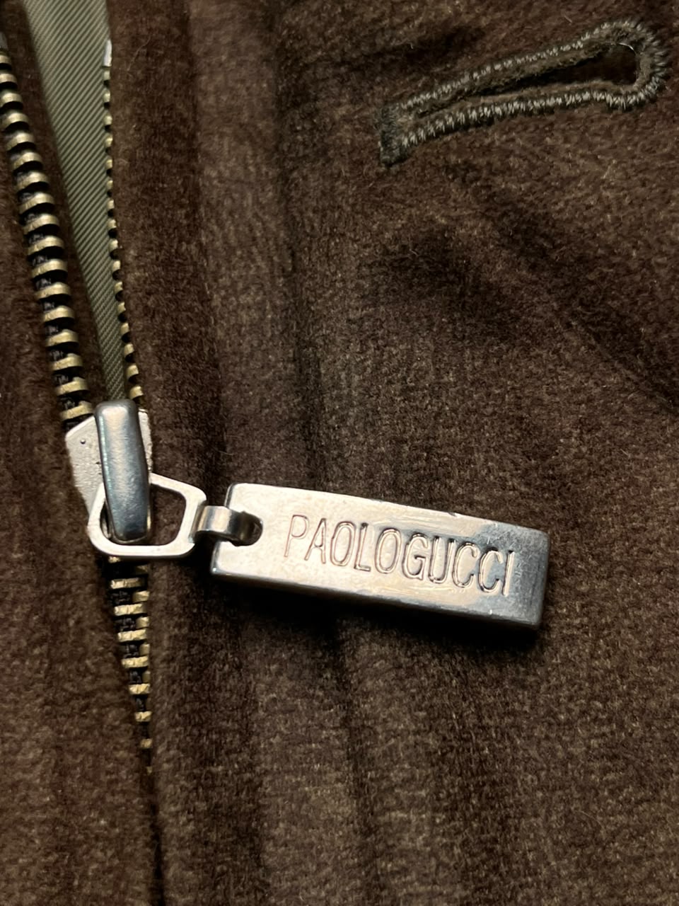 Vintage Paolo Gucci Brown Suede Bomber Jacket - L