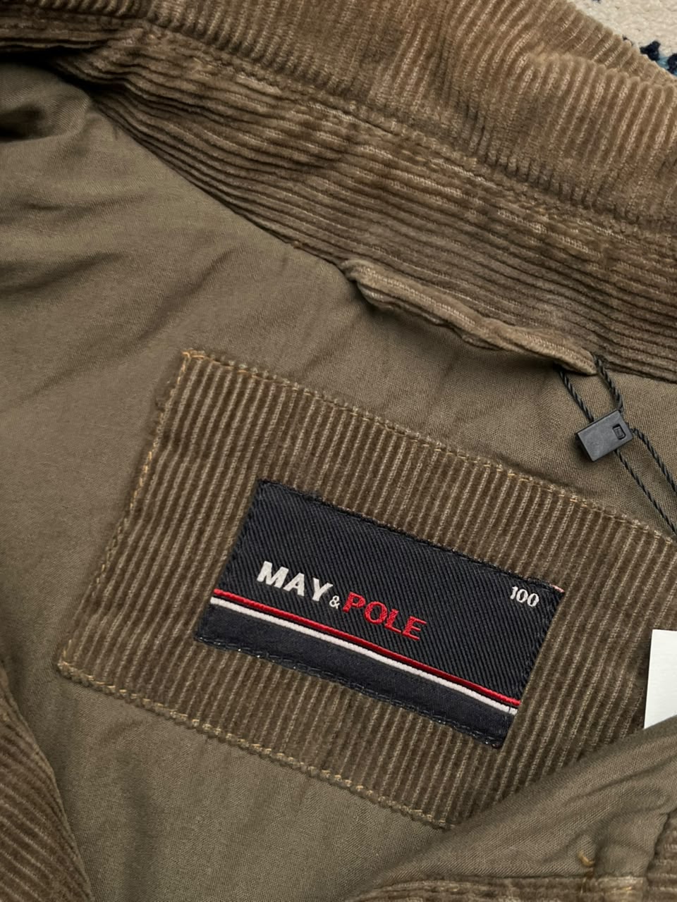 May & Pole Khaki Brown Corduroy Trucker Jacket - XL