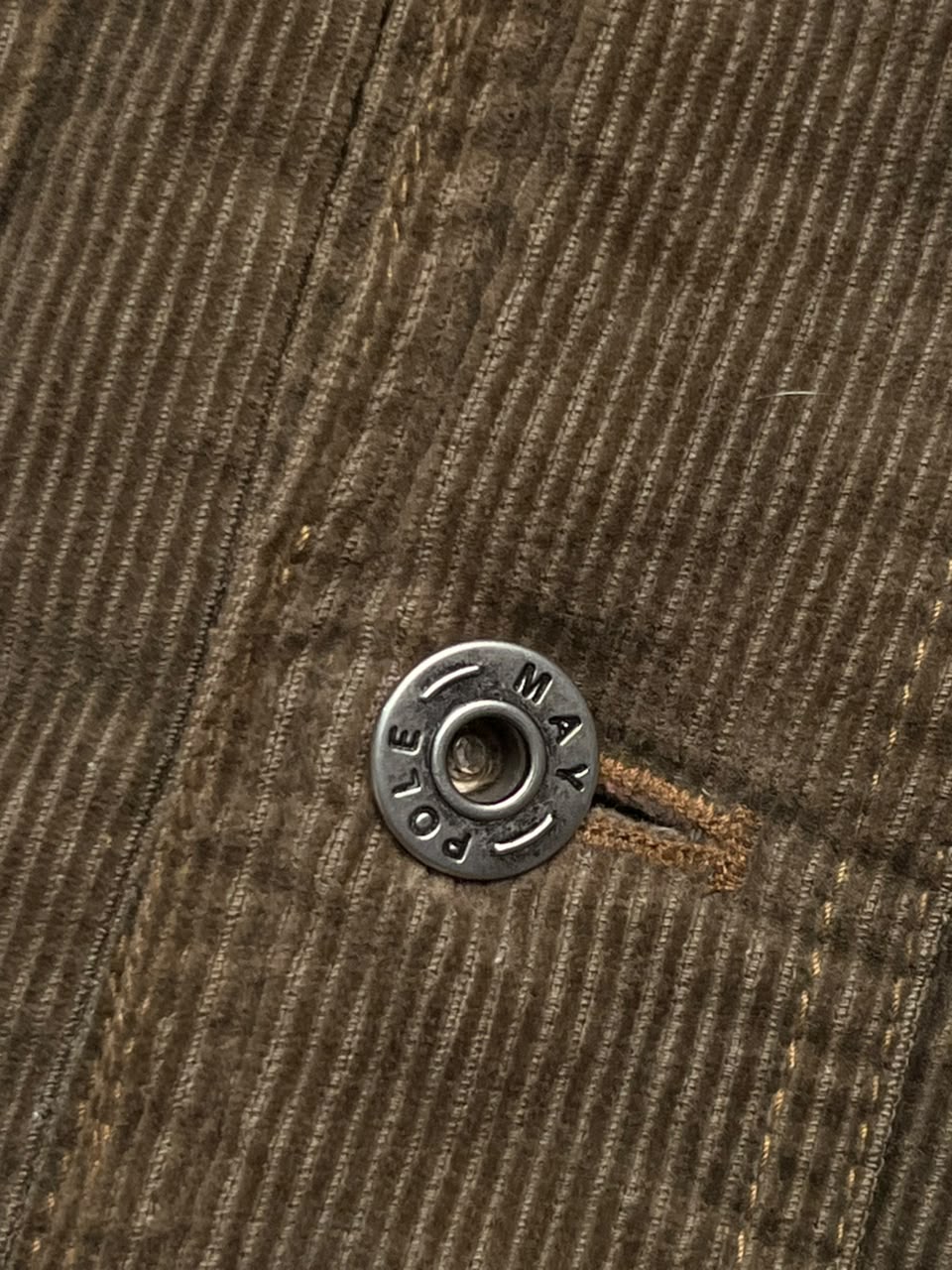 May & Pole Khaki Brown Corduroy Trucker Jacket - XL