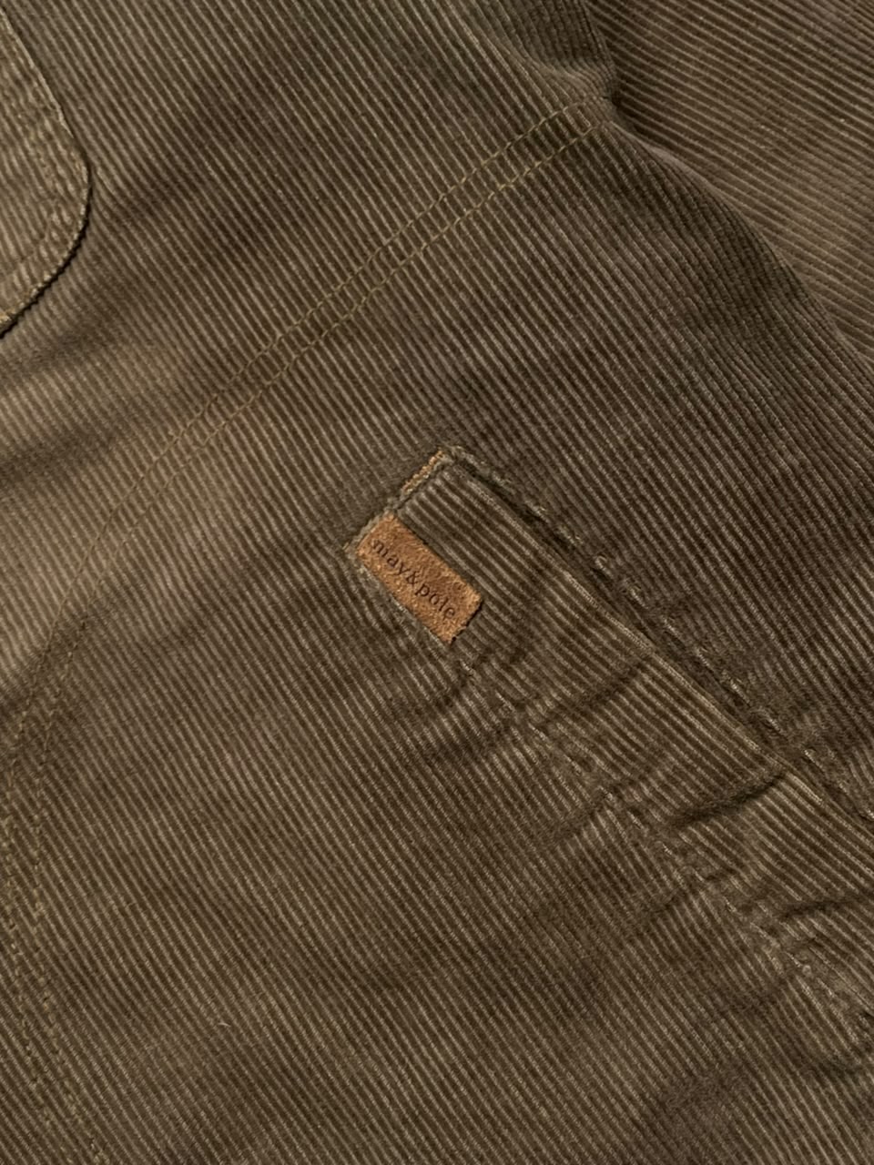 May & Pole Khaki Brown Corduroy Trucker Jacket - XL