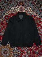 Art Win Black Wool Harrington Jacket - M