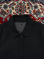 Art Win Black Wool Harrington Jacket - M