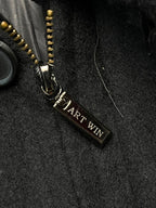 Art Win Black Wool Harrington Jacket - M