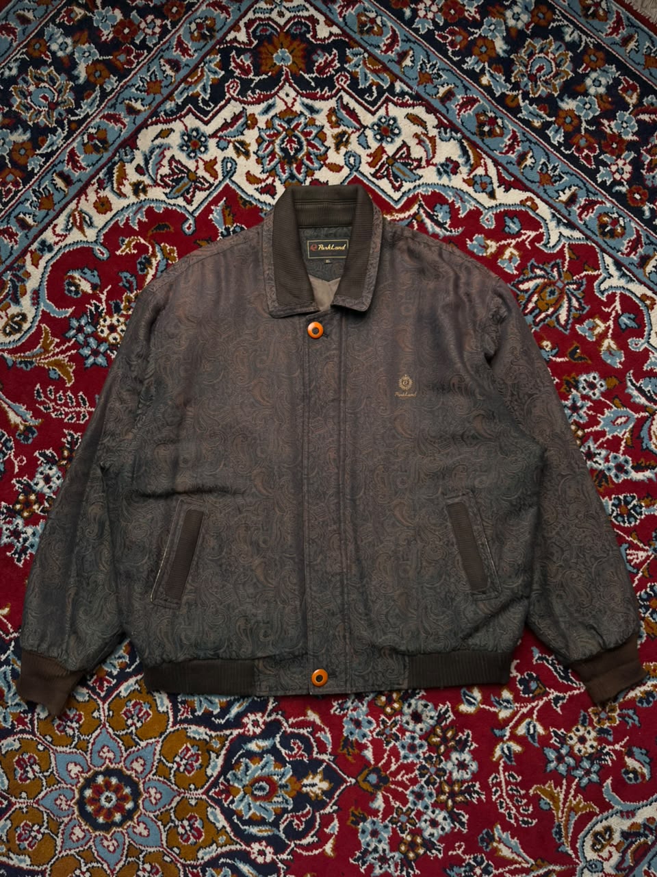 ParkLand Vintage Paisley Jacquard Relaxed Fit Bomber Jacket - XL
