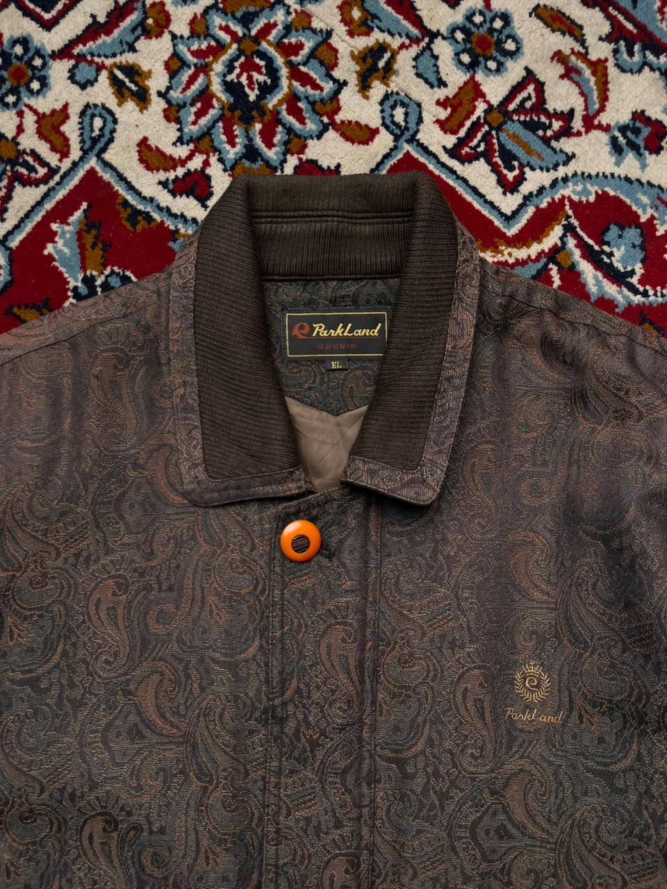 ParkLand Vintage Paisley Jacquard Relaxed Fit Bomber Jacket - XL