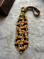 De BRASSAC 100% Silk Tie Mens Vincent Van Gogh Sunflowers Art Floral Museum