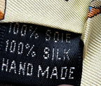 The Tie Studio London 100% Silk Tie Mens Pale Yellow Mallard Duck Shotgun Hunting