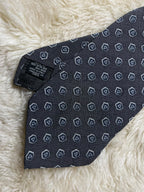 Giorgio Armani Cravatte 100% Silk Tie Mens Charcoal Geometric Pentagon Foulard Italy