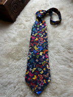 American Museum of Natural History Silk Tie Mens Navy Multicolor Butterflies AMNH