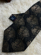 Vintage Polo Ralph Lauren Silk Necktie Dog Hunting Hound Retriever Jacquard USA