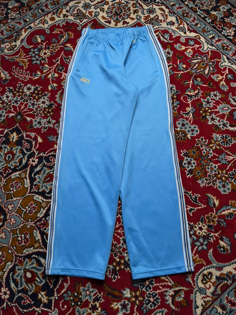 Vintage Asics Side Stripe Straight FIT Trousers - 28