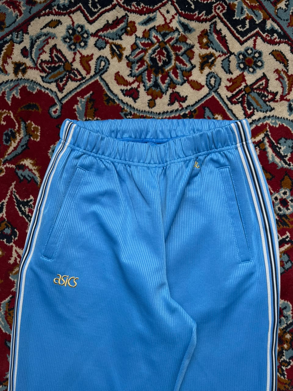 Vintage Asics Side Stripe Straight FIT Trousers - 28