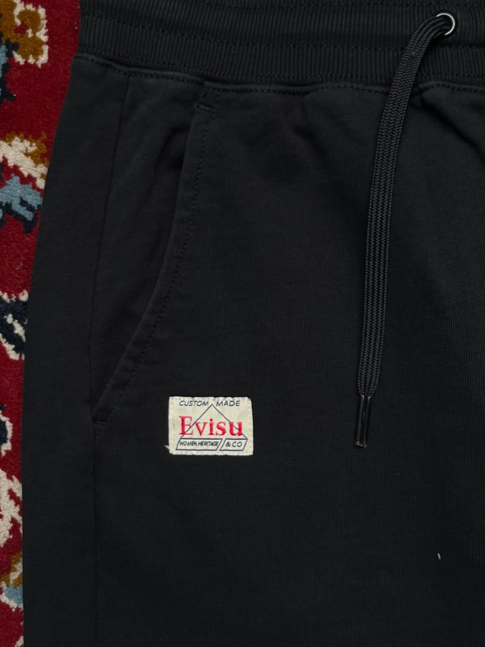 Evisu Heritage Daicock Graphic Black Sweatpant - 26
