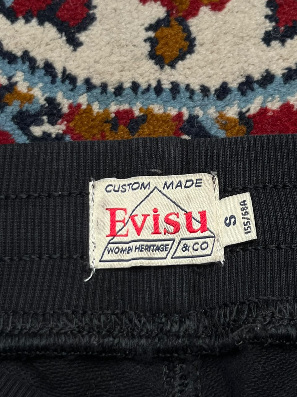 Evisu Heritage Daicock Graphic Black Sweatpant - 26