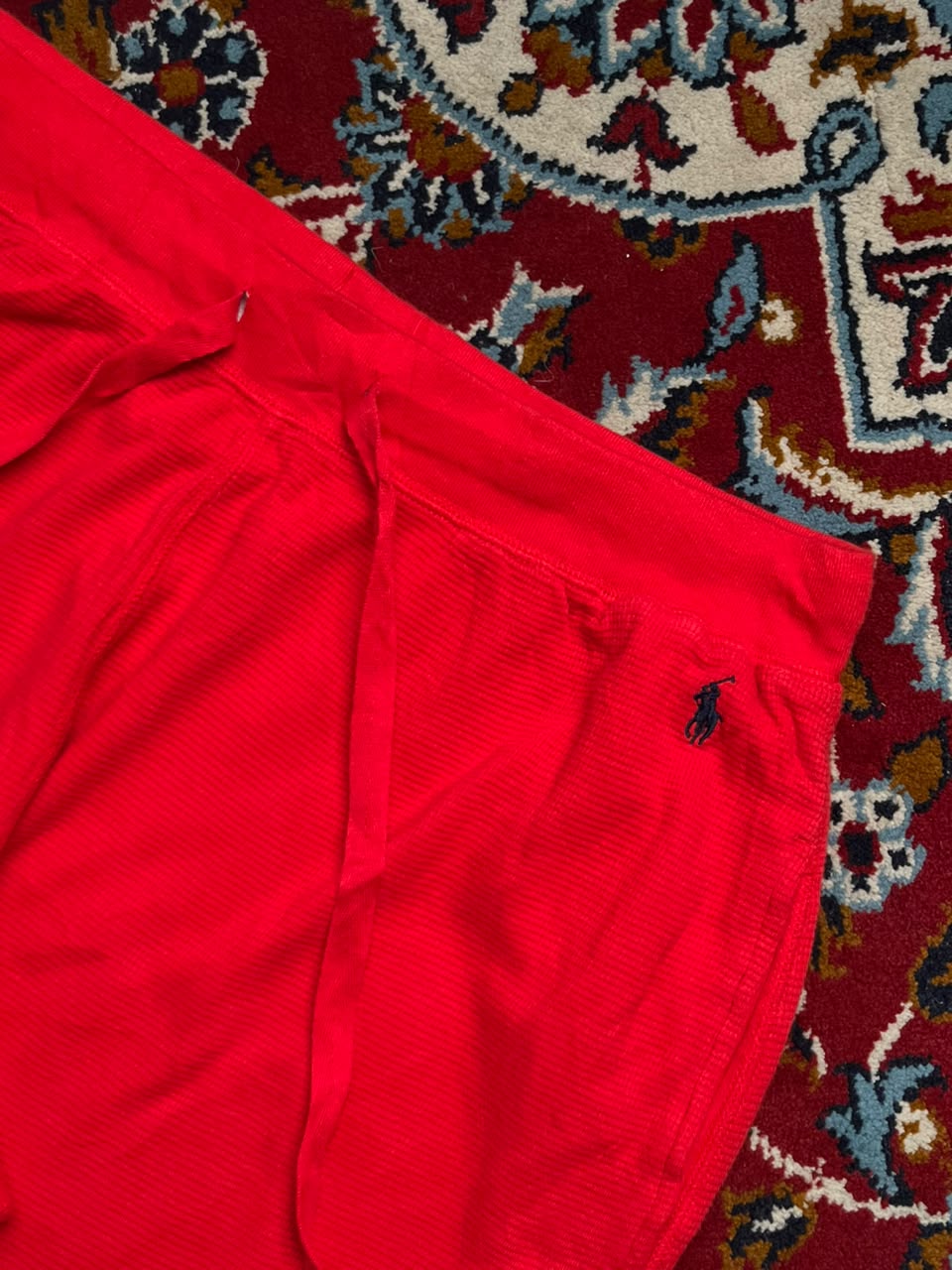 Polo Ralph Lauren Waffle Knit Cotton Red LoungeWEAR - 32