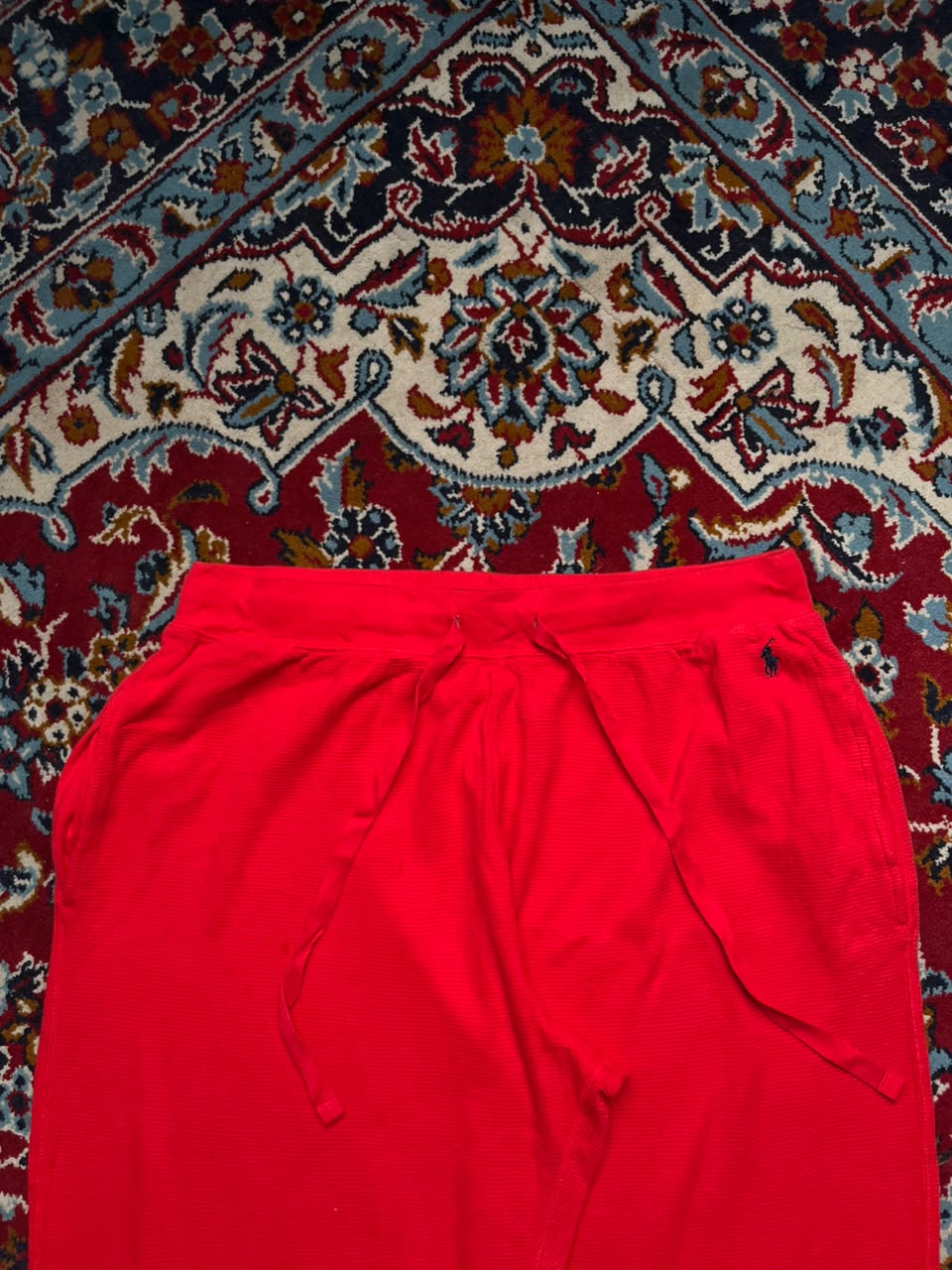 Polo Ralph Lauren Waffle Knit Cotton Red LoungeWEAR - 32