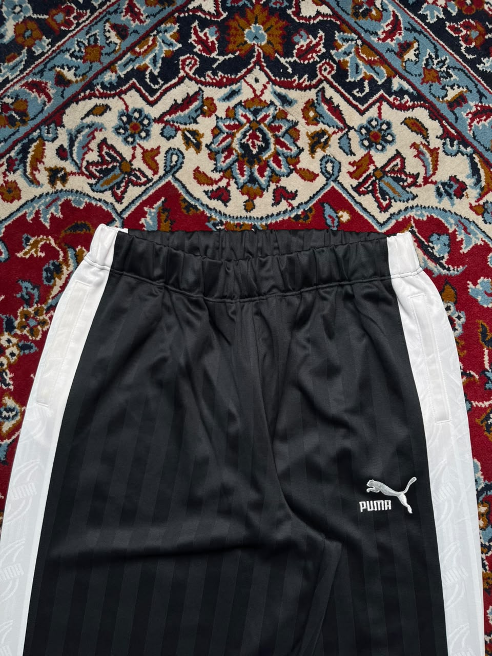 Vintage Puma Striped Ankle Zip Trousers - 32