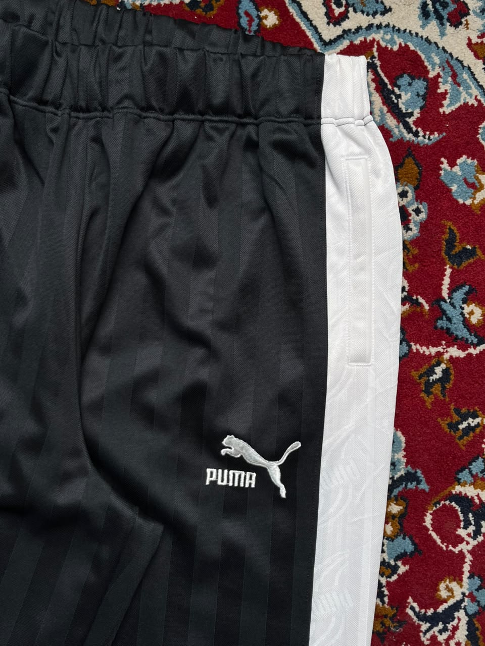 Vintage Puma Striped Ankle Zip Trousers - 32