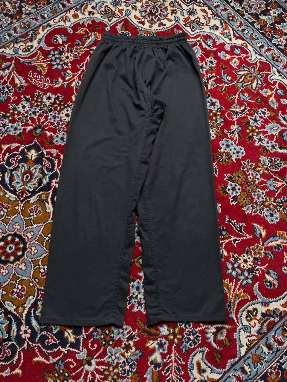 Vintage Plain Black Baggy FIT Trousers - 26