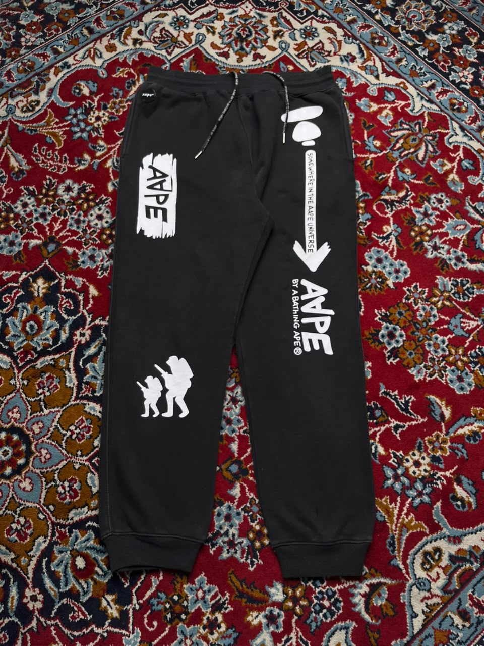 Aape By A Bathing Ape Multi Graphic PrintED Sweatpants - 30