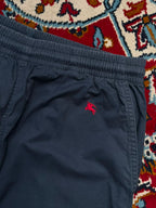 Burberry London Embroidered Equestrian Knight Cotton Baggy Trousers - 30