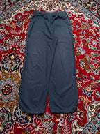 Burberry London Embroidered Equestrian Knight Cotton Baggy Trousers - 30
