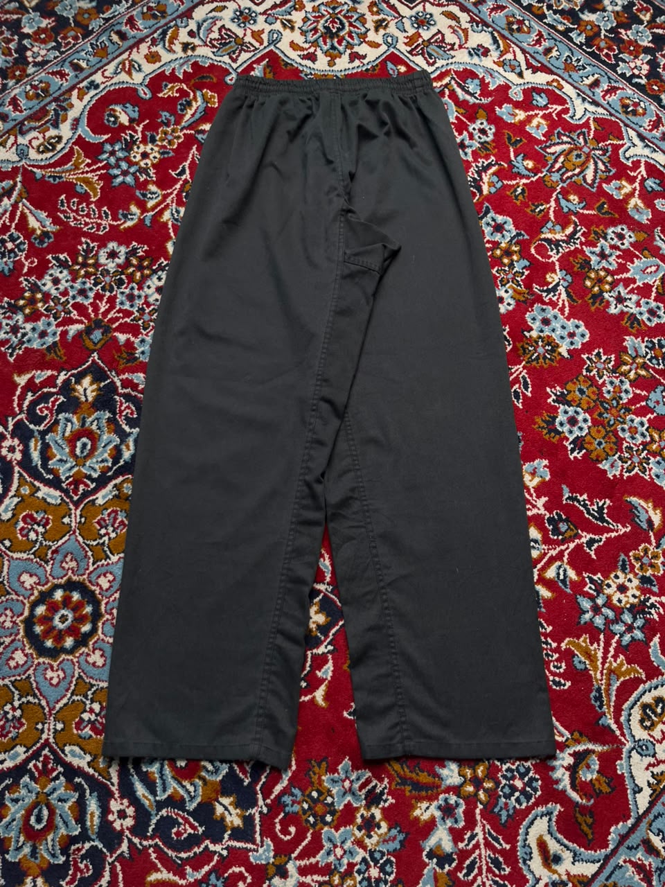 Vintage Plain Black Baggy FIT Trousers - 26