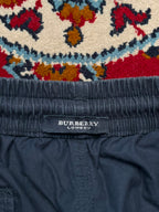 Burberry London Embroidered Equestrian Knight Cotton Baggy Trousers - 30