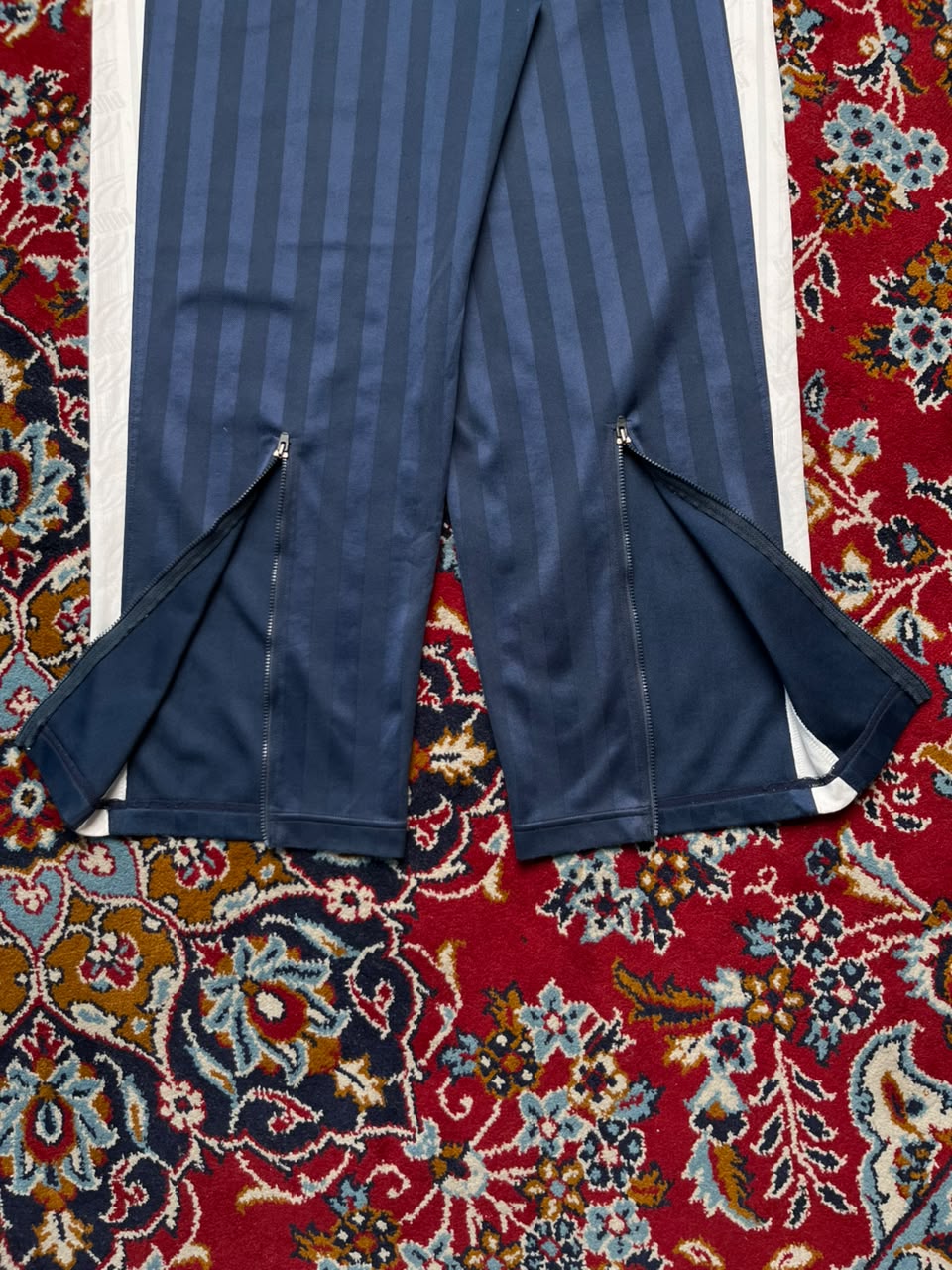 Vintage Puma Striped Ankle Zip Trousers - 34