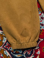 Dirty Pineapple Embroidered Tan Cinch Cuff Baggy Fleece Sweatpant - 24