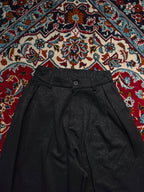 BBX Black Speckled Fleck Pleated Wide Leg Culotte trousers - 24