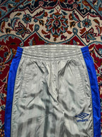 Vintage Umbro Silver Shiny Striped trousers - 28