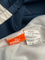 Vintage Puma Stripe Navy Blue White Side Panel Wide Leg trousers - 38