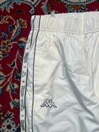 Vintage Kappa Banda Omini Side Tape Ankle Zip White trousers - 28