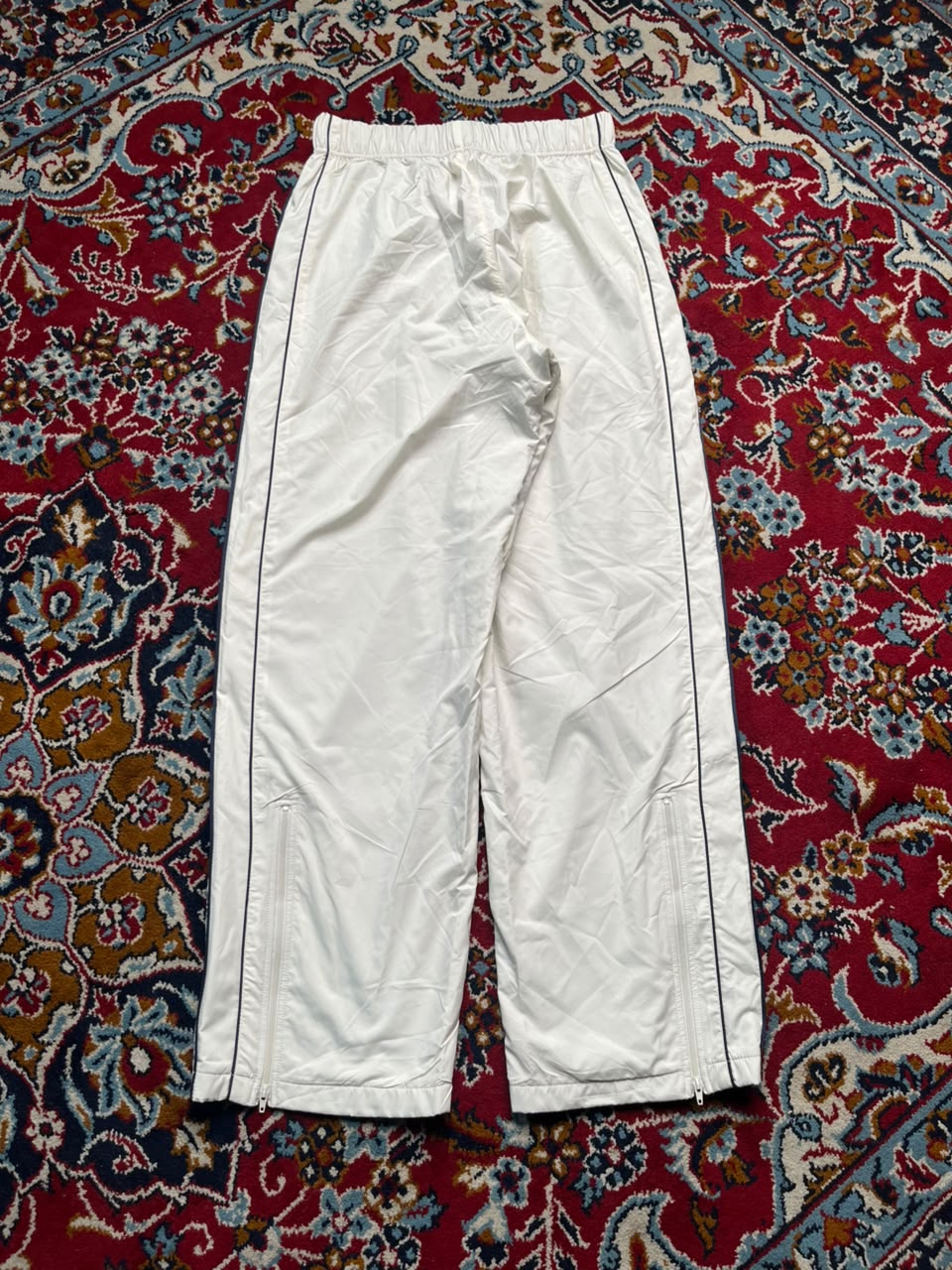 Vintage Kappa Banda Omini Side Tape Ankle Zip White trousers - 28