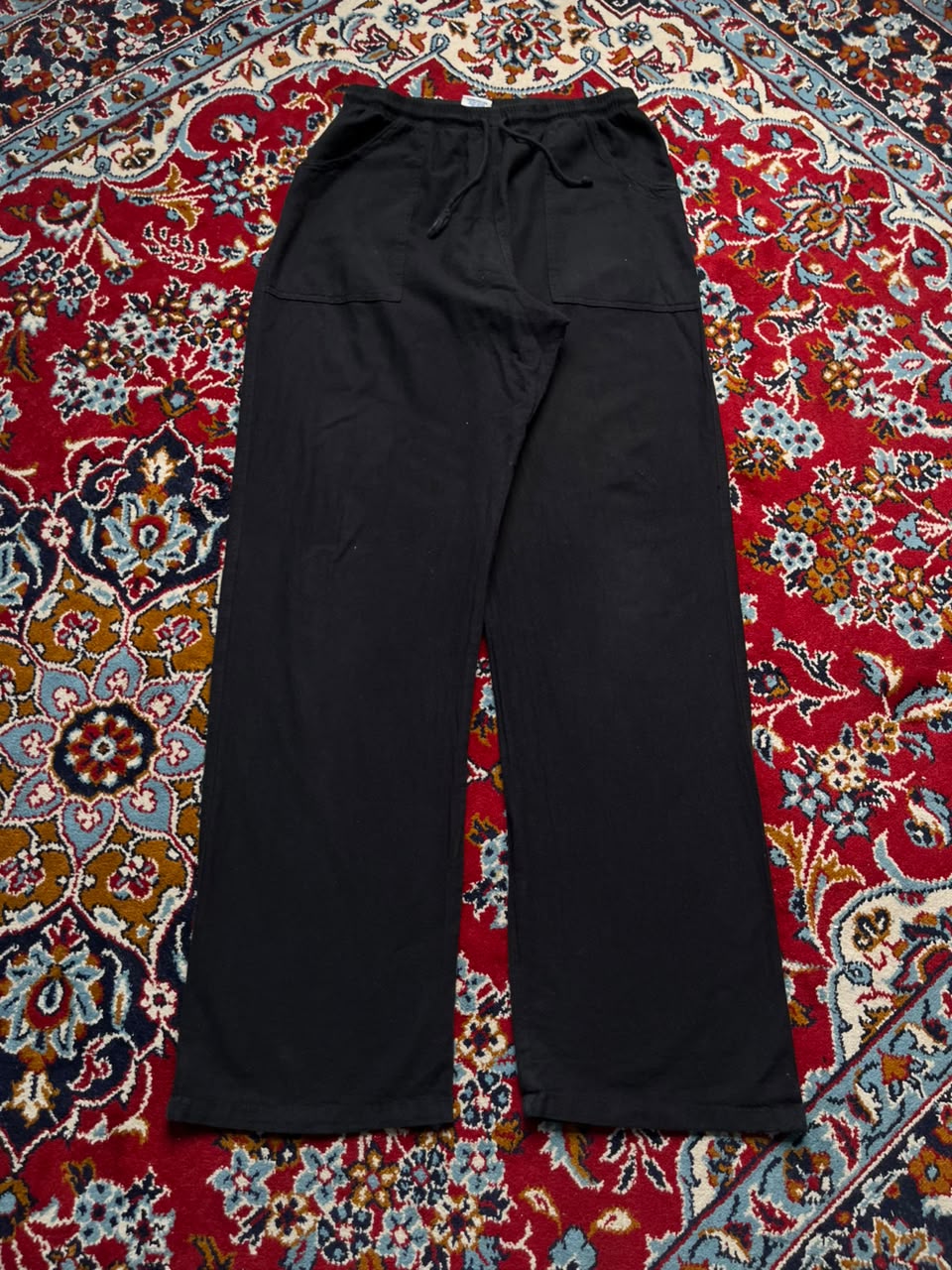 Vintage Sea Breeze of California Black Cotton Straight FIT trousers - 32
