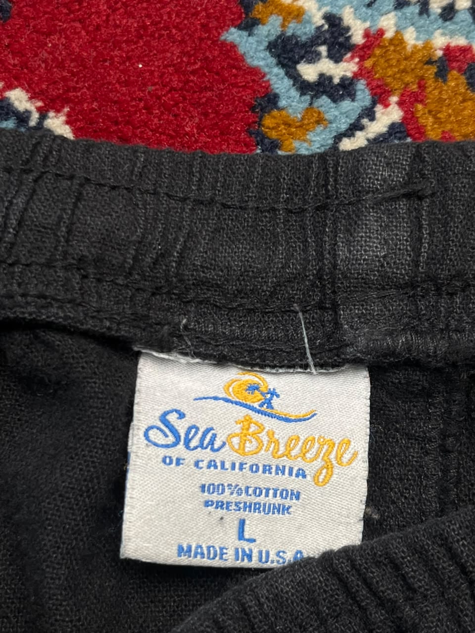 Vintage Sea Breeze of California Black Cotton Straight FIT trousers - 32
