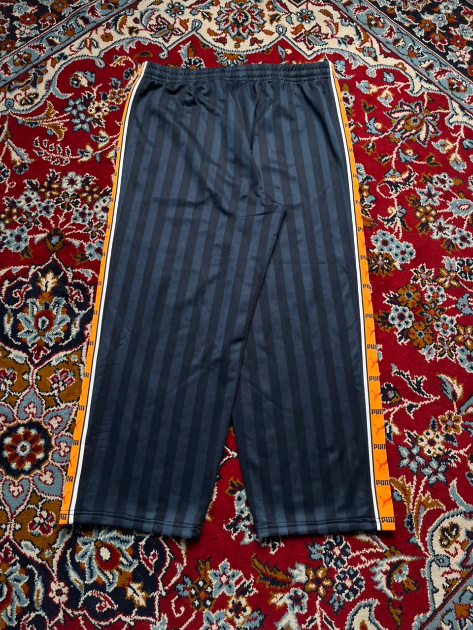 Vintage Puma Side Taped Striped Trousers - 34