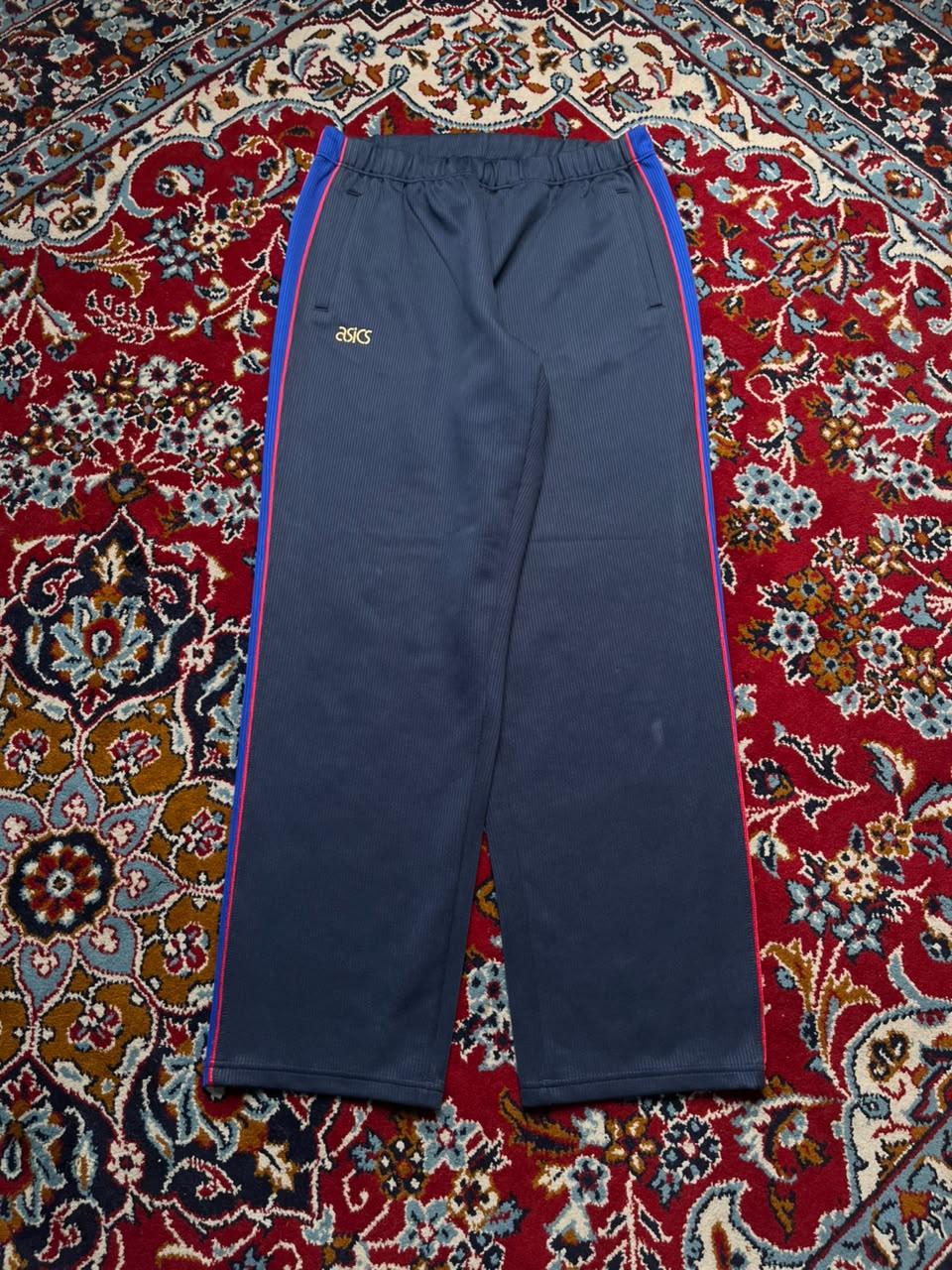 Vintage Asics Embroidered Side Stripe Trousers - 30