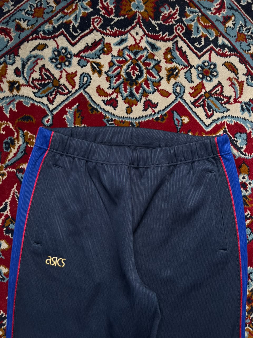 Vintage Asics Embroidered Side Stripe Trousers - 30