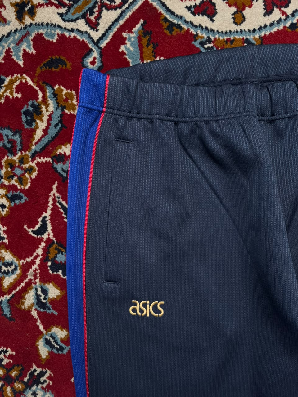 Vintage Asics Embroidered Side Stripe Trousers - 30