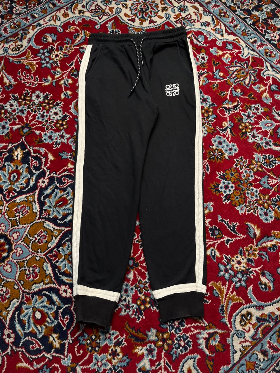 Loewe Anagram Embroidered Side Stripe Sweatpants - 30