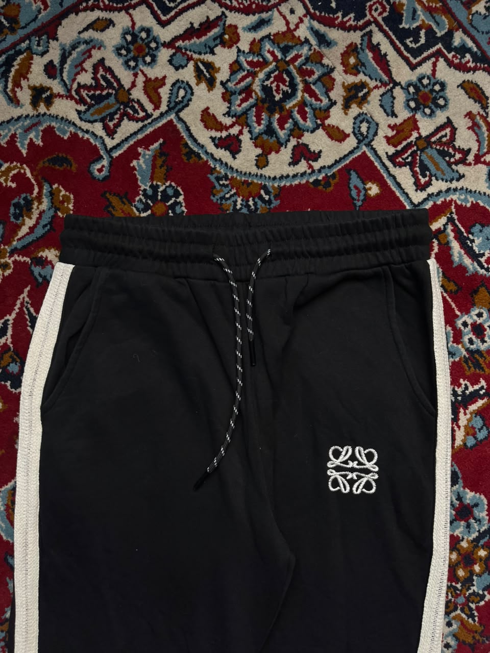 Loewe Anagram Embroidered Side Stripe Sweatpants - 30